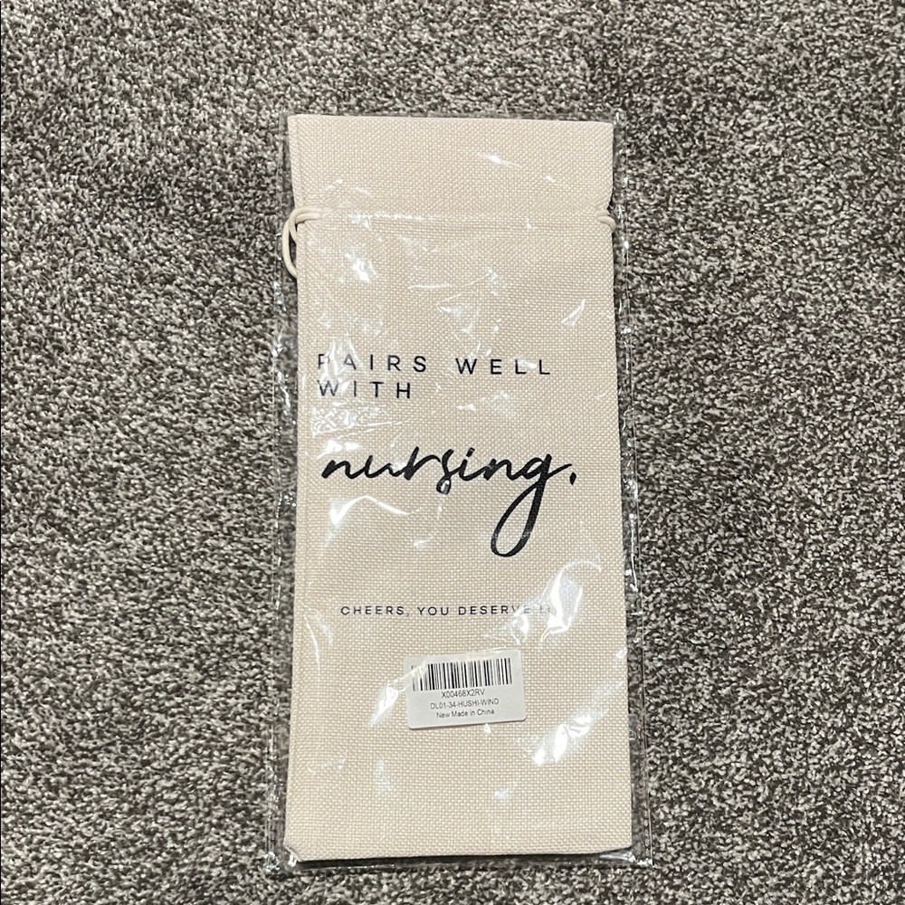 Beige Wine Bag Pairs Well with Nursing